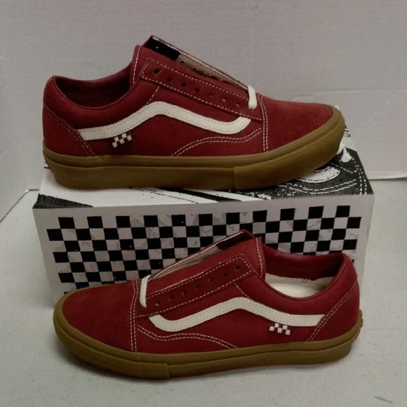 Vans Old Skool pro red/gum - Picture 1 of 8